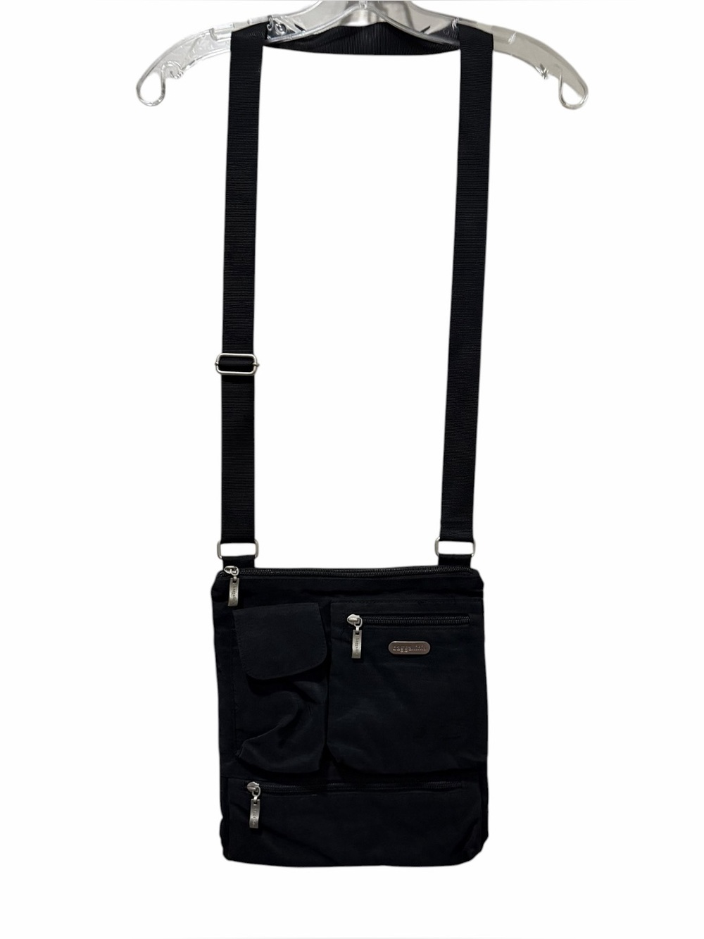 Baggallini Black nylon Crossbody Multi Pocket Bag B3